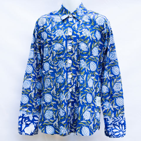 4 Royal Blue with Mughal Flowers Neel Mahal '25