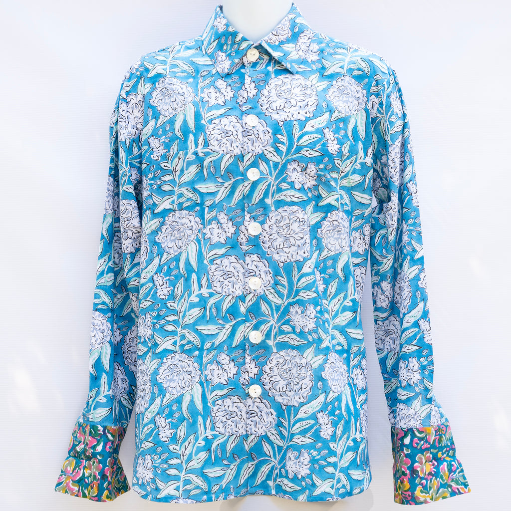 1  Soft Blue Peony Floral Pehla Saawan  '25