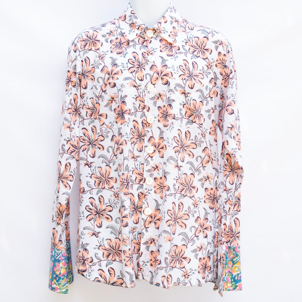 8 White with Peach Blossoms Subah Ki Khushboo '25