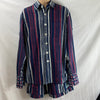 Shirting for Men - 12 Bagru Indigo and Magenta Stripe
