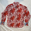 Shirting for Men -10 Fuchsia rose chintz on white 2022
