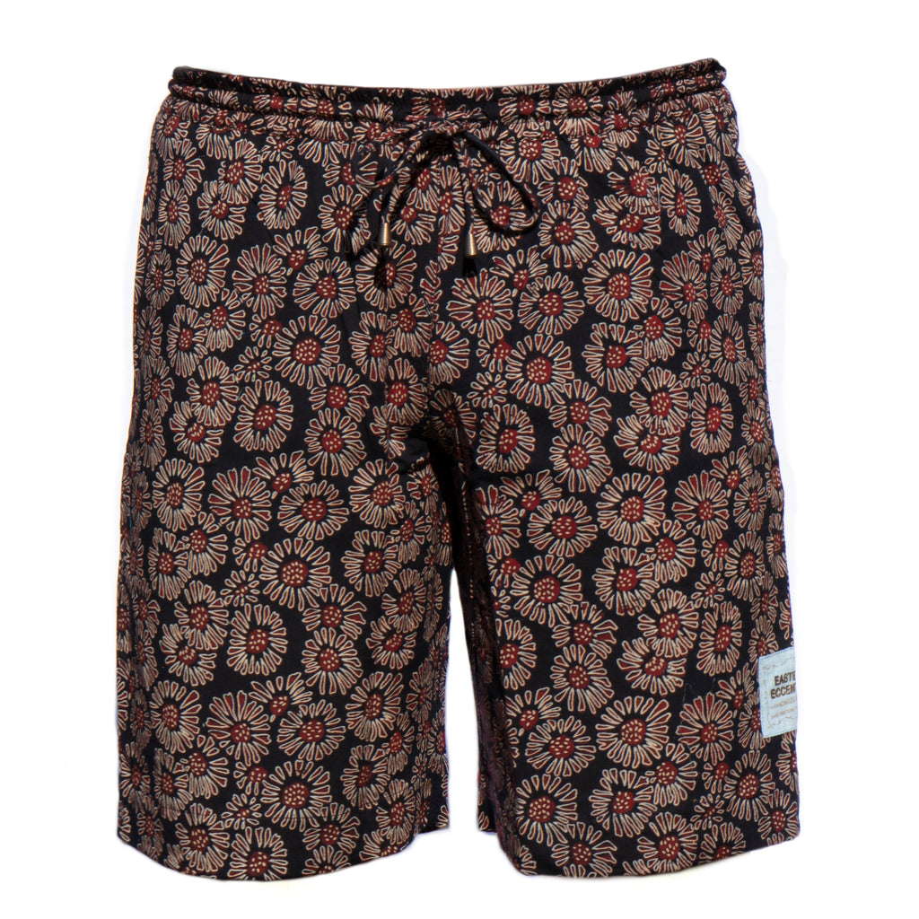 Men's Sporting Swimming Shorts - 1 Barmeri Flowers on Black Co-ord New Swimmer Collection 2020 End of Line