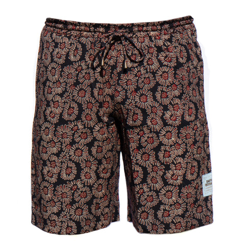 Men's Sporting Swimming Shorts - 1 Barmeri Flowers on Black Co-ord New Swimmer Collection 2020 End of Line