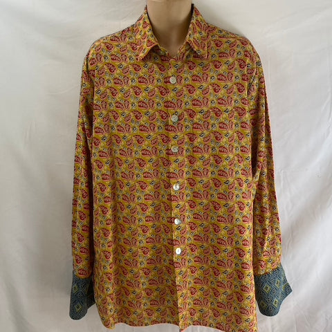 Shirting for Men - 16 Barmeri Saffron and Carmine leaf 2022