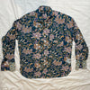 Shirting for Men -7 Blush pink Lilies on prussian blue 2022 End of Line