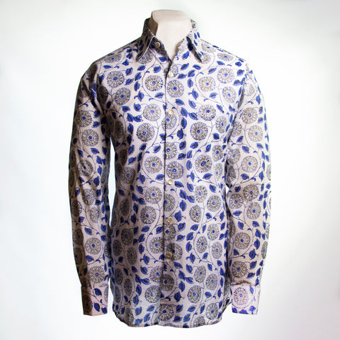 Shirting for Men - 5 Sohdi Jala Nila - Blue - End of Line
